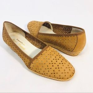 Sesto Meucci Leather Espadrille Wedge